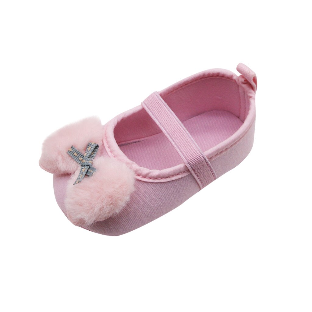 Pasgeboren Baby Meisjes Prewalker Boog Applique Enkele Schoenen Prinses Schoenen Zomer Toevallige Sandalen Baby Meisje Schoenen Non-Slip: Roze / 13