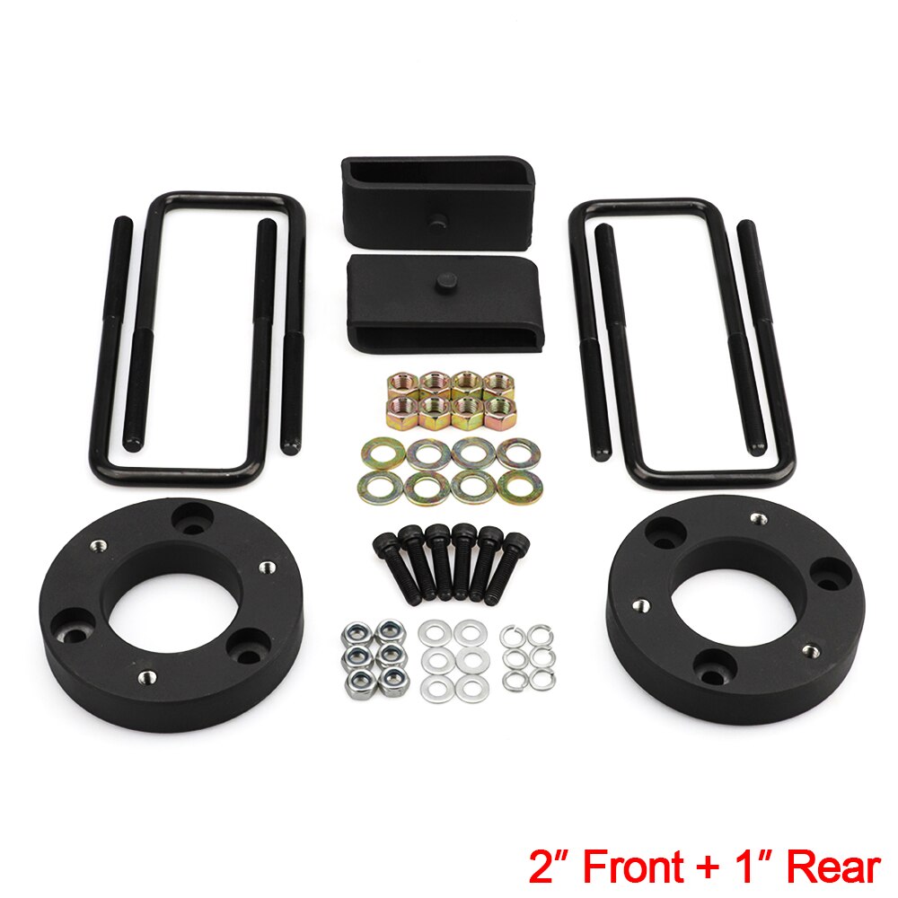 Front and Rear Leveling lift kit for 2007 Chevy Silverado Sierra GMC: Army Green