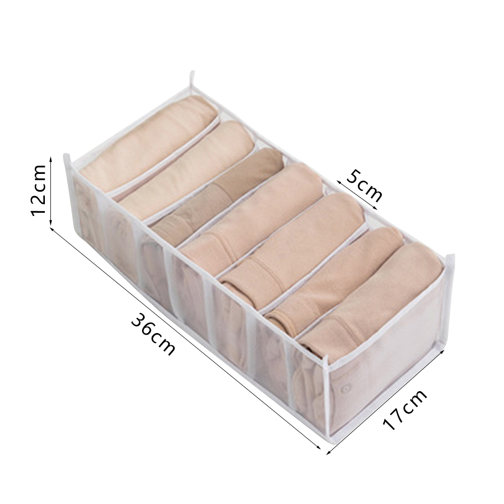 Bielizna organizator ubrania szafy box szafa organizatorzy składana szuflada organizacja domu i przechowywanie półka do sypialni: 7grids white S
