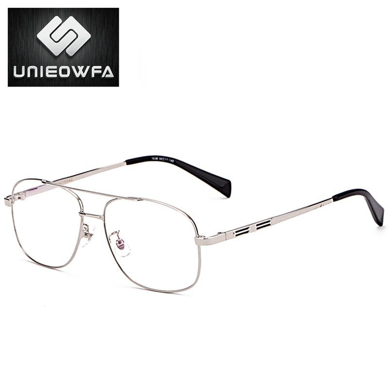 Prescription Frame Glasses for Men Transparent Clear Eyeglasses Frame Optical Myopia Spectacles Pilot Style