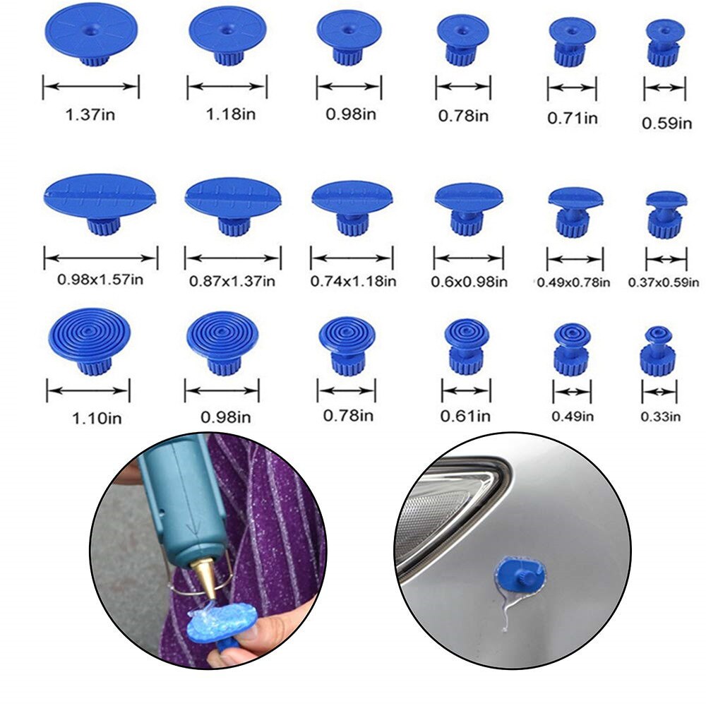 PDR Outils Carrosserie Débosselage sans peinture kit Extracteur Kit débosselage robinet en bas rdp extracteur Inverse Marteau voiture outils de réparation de carrosserie