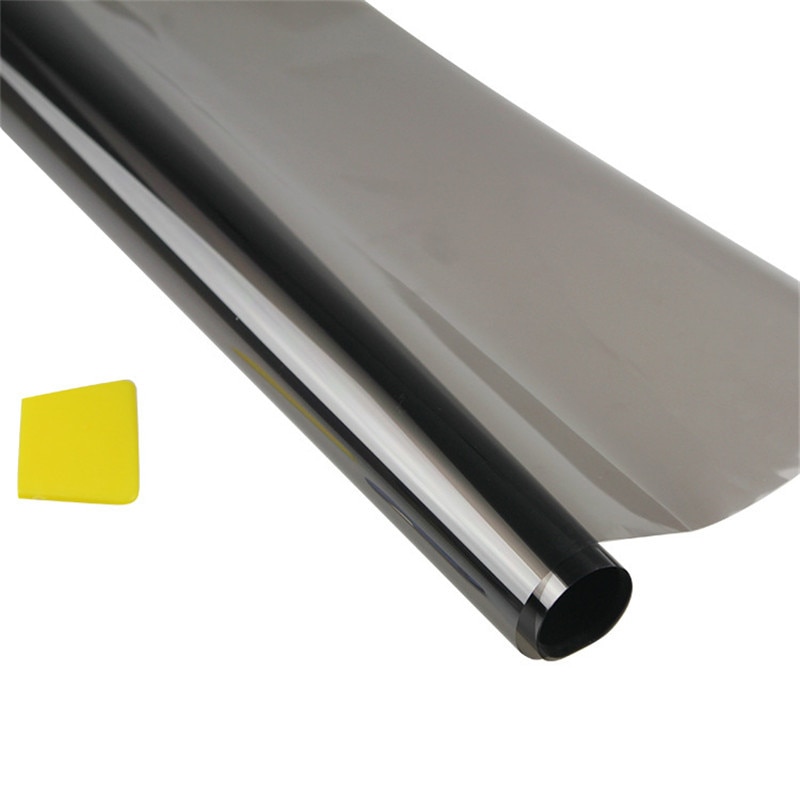300x50cm VLT Black Auto Car Home Window Glass Building Tinting Film Roll Window Summer Solar UV Protection Sticker Vinyl Scraper