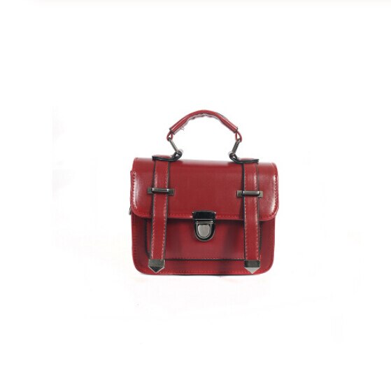 Vintage Women Small Square Bag Girls Handbags Retro Shoulder Bag Messenger Bag Crossbody Phone Bag: Red