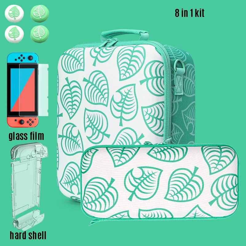 Animal Crossing Storage Bag for Nintendo Switch Nintend Carrying Case Portable Pouch for Nitendo Switch Pro Joycon Accessories: LS 8 in 1