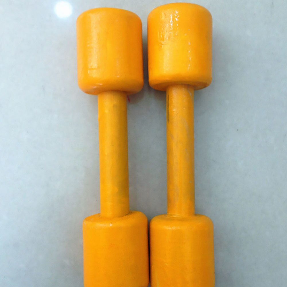 2 Pairs Hand Grip Dumbbell Wooden Fitness Dumbbell for Gym Kids Child