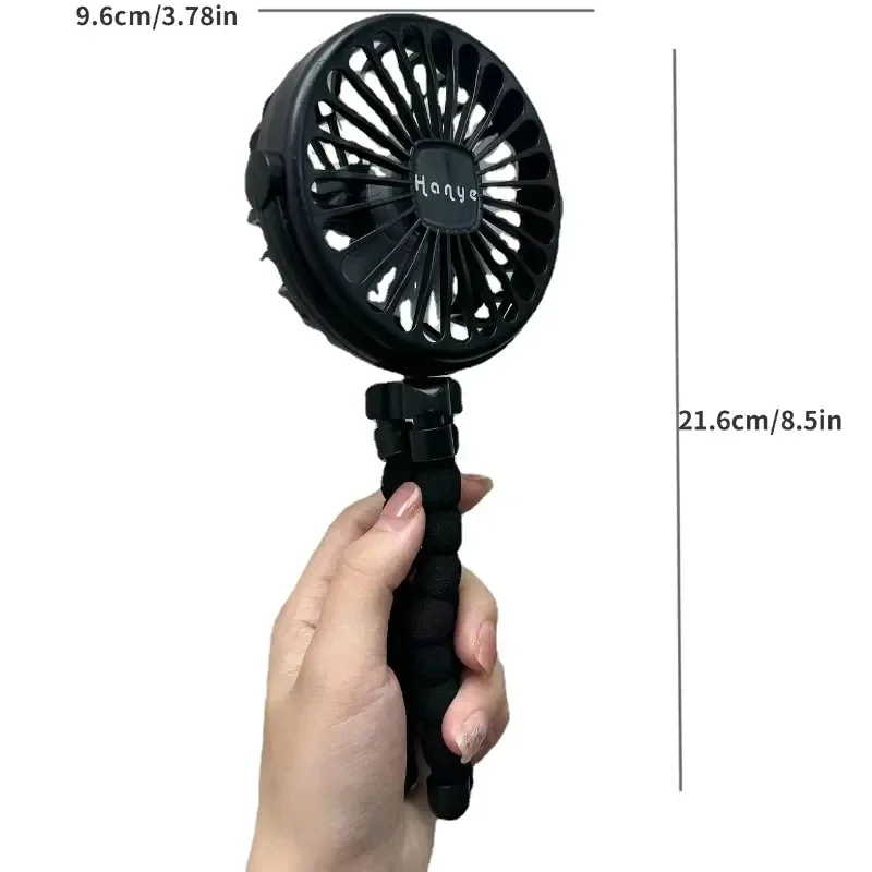 Ventilador dobrável portátil usb, ventilador portátil para carrinho de bebê ao ar livre, mini ventilador multifuncional pequeno mudo de verão