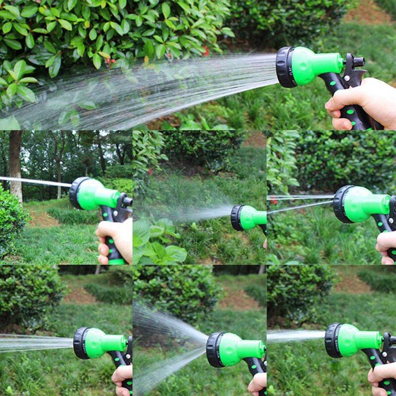 EVA Garden Telescopic Spring Tube Garden Hose Plastic Multifunctional Car Wash Water Spray Sprinkler for Garden