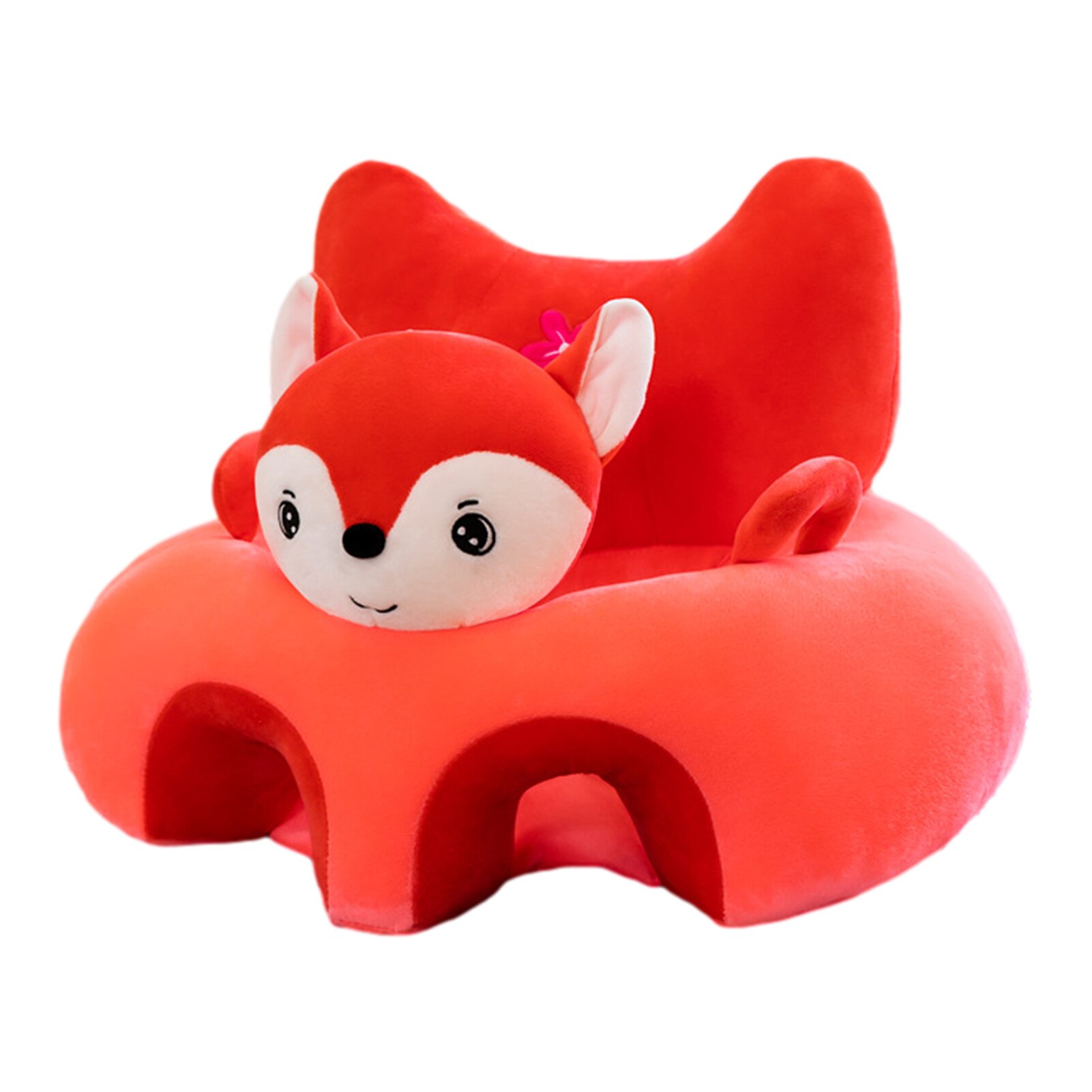 Veilig En Comfortabel Kussen Baby Sofa Baby Ondersteuning Zetel Zachte Leuke Leren Stoelen Zitten: Red squirrel