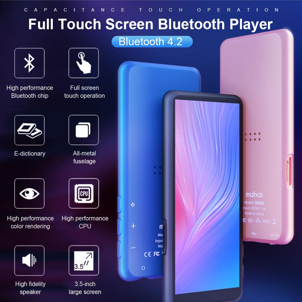 Portable 3.5 Inch MP4 Player 8GB 4.2 Bluetooth HIFI Stereo Touch Screen Walkman 3 Colors FM Radio Video E-book Player MP4