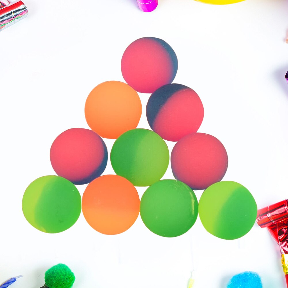 20pcs bouncing balls Float in Water Bi-color Bouncy Ball Jumping Ball for Children