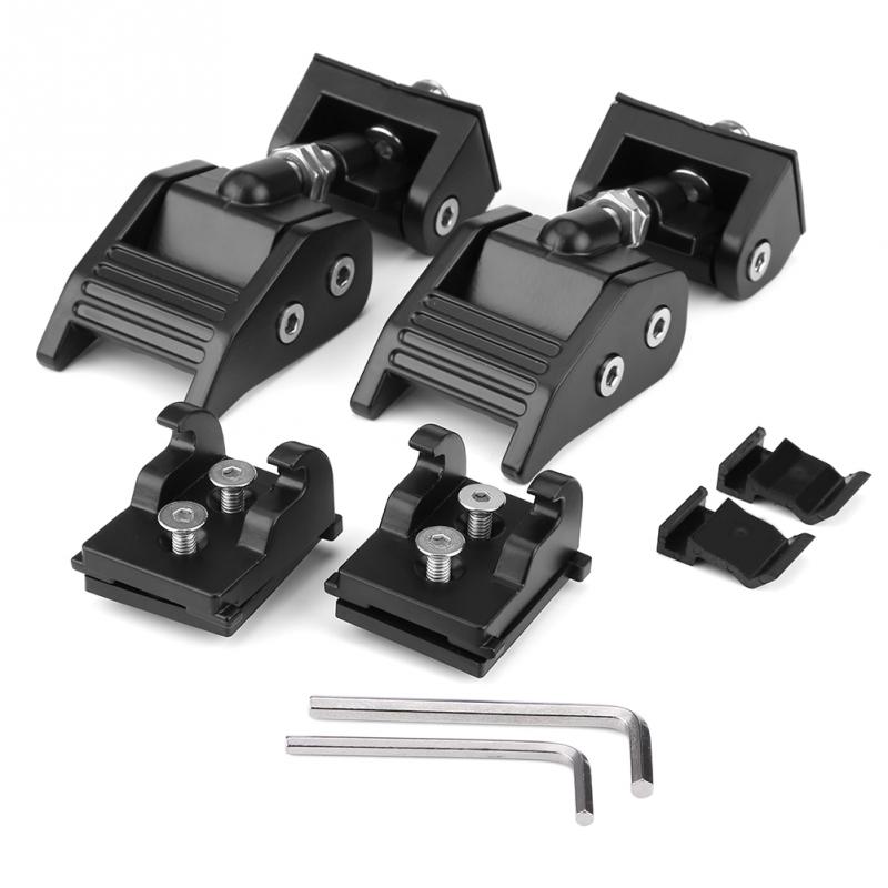 2pcs Fechadura Capô Trava do Suporte de Metal Fivela Kit Hold Down para Wrangler Unlimited JK 2007 2008 2009 2010 2011 2012 2013 2014-2017
