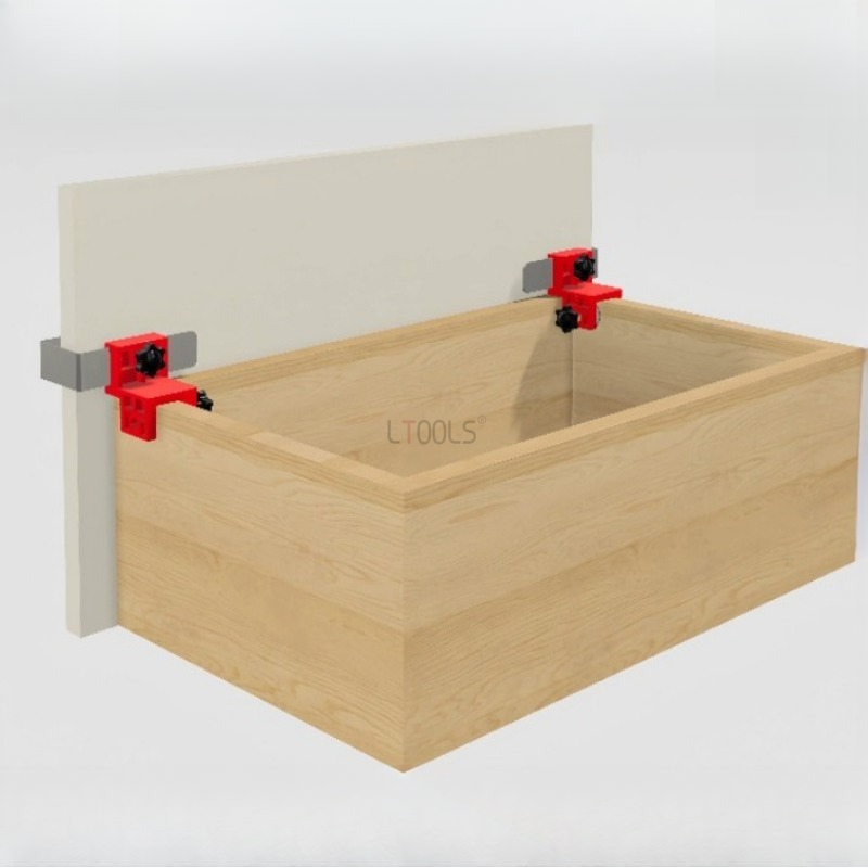 High Panel Drawer Clip with Thickened Stainless Steel Installation Auxiliary Tool Adjustable Woodworking Positioning Artifact