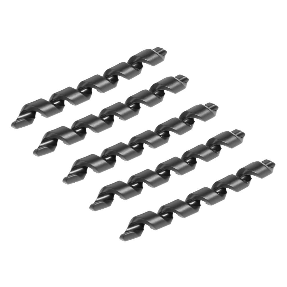5 stuks fiets rem schakellijn beschermer beschermhoes frame beschermer mtb mountainbike fiets lijn spiraal wikkel benodigdheden: Zwart