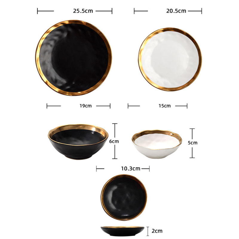 złoty udar talerze ceramiczne nordycki kreatywność matowe płytki talerz restauracja taca robić serwowania deser ciasto naczynia zastawa stołowa robić kuchni