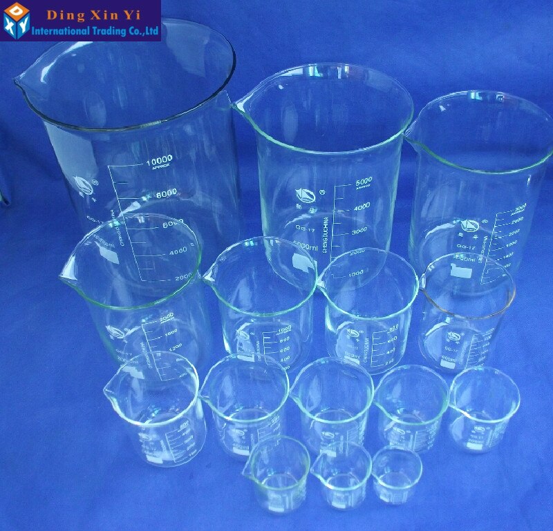 1PC 200ml Laboratory glass beaker measuring lab beasker