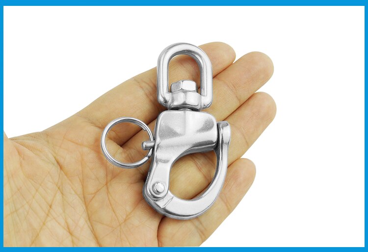316 Stainless Steel Swivel snap Shackle Quick Release Boat Anchor Chain Eye Shackle Swivel Snap Hook for Marine Architectural