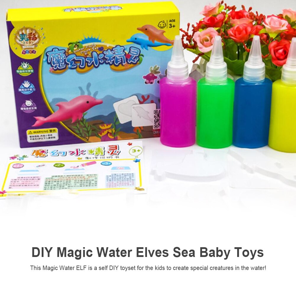 Handmade DIY Magic Water Elves Sea Baby Toys Water Toy Set Magic Multi-function DIY Pretend Play Kit For Children