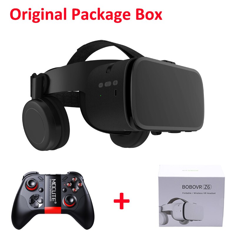 BOBOVR Z6 Upgrade 3D Glasses VR Headset Google Cardboard Bluetooth Virtual Reality Glasses Wireless VR Helmet For Smartphones