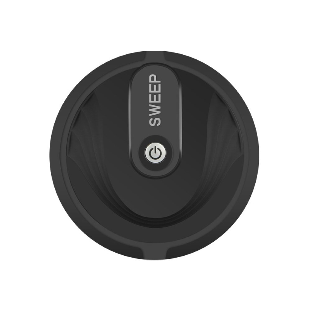 Smart Automatic Sweeping Robot Home Floor Edge Dust Cleaning No Suction Sweeper Home: Black  Battery