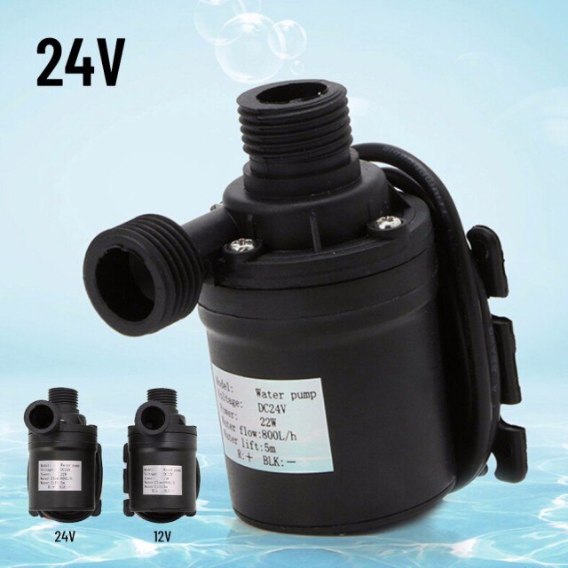 Brushless Solar Motor 12V/24V 800L/H DC Water Pump Circulation Pump Garden Pump: DC24V