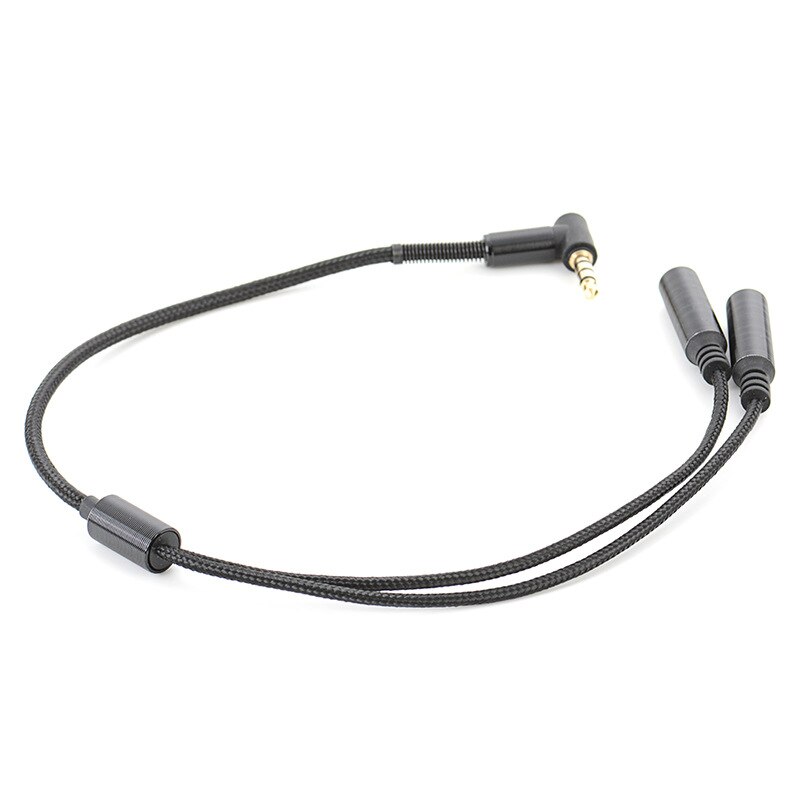 3.5mm 1 Male to 2 Female Y Splitter Stereo Extension Audio Cable