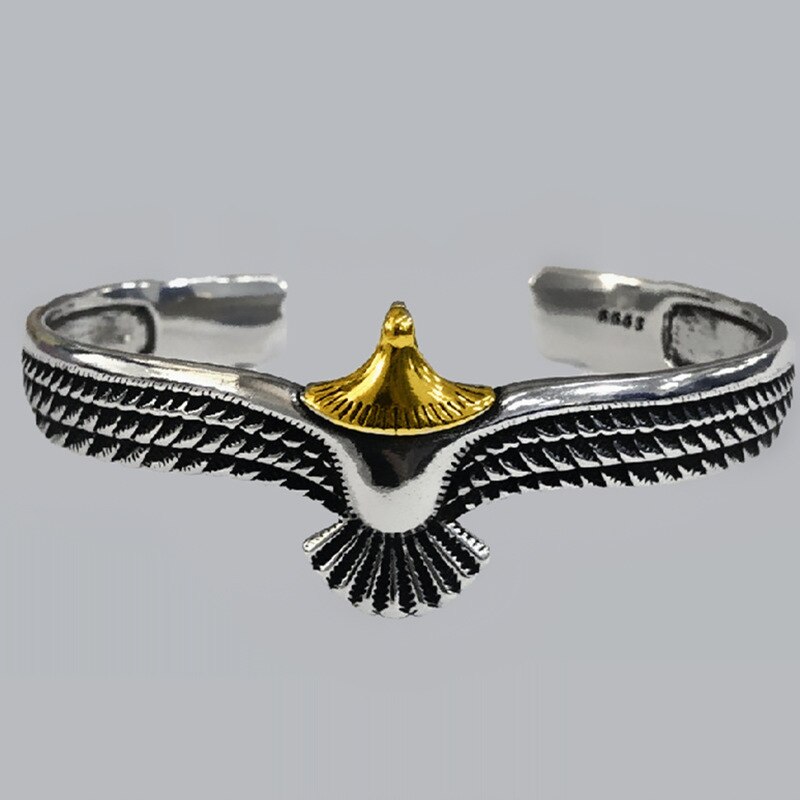 Vintage Eagle Armband Manchet Open Verstelbare Bangle Creatieve Wildlife Sieraden Cadeau Voor Vriendje Valentine Armbanden Armbanden
