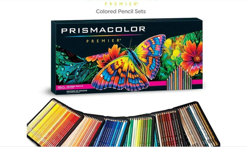 USA SANFORD PRISMACOLOR Art Oily Colored Pencils 24/48/72/132/150 Colors Wood Colored Pencils for Artist Sketch School Supplies