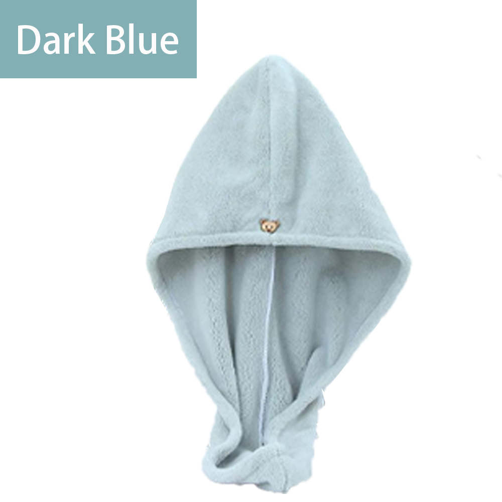 Toallas de baño de secado rápido para mujer, gorro de microfibra, toalla de secado rápido, turbante: Rojo