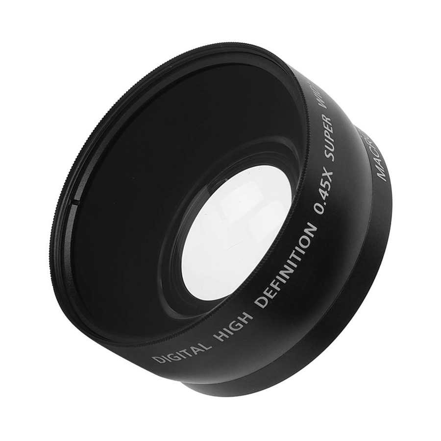 Unidad de lente teleobjetivo videocámaras JSR‑ 1152 55MM 0 45X lente Macro gran angular avanzada apta para todos los 55MM de diámetro