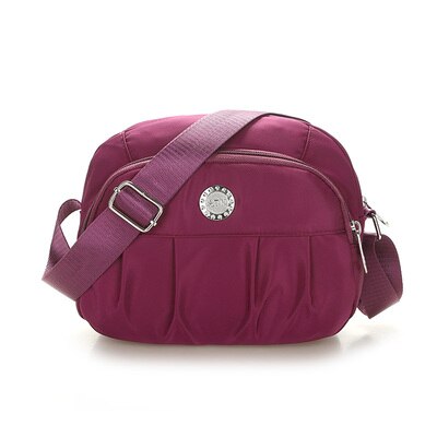 Vrouwelijke Nylon Tas Vrouwen Portemonnees En Handtas Waterdichte Schouder Lady 'S Travel Crossbody Messenger Bags Casual Handtas: Lavendel