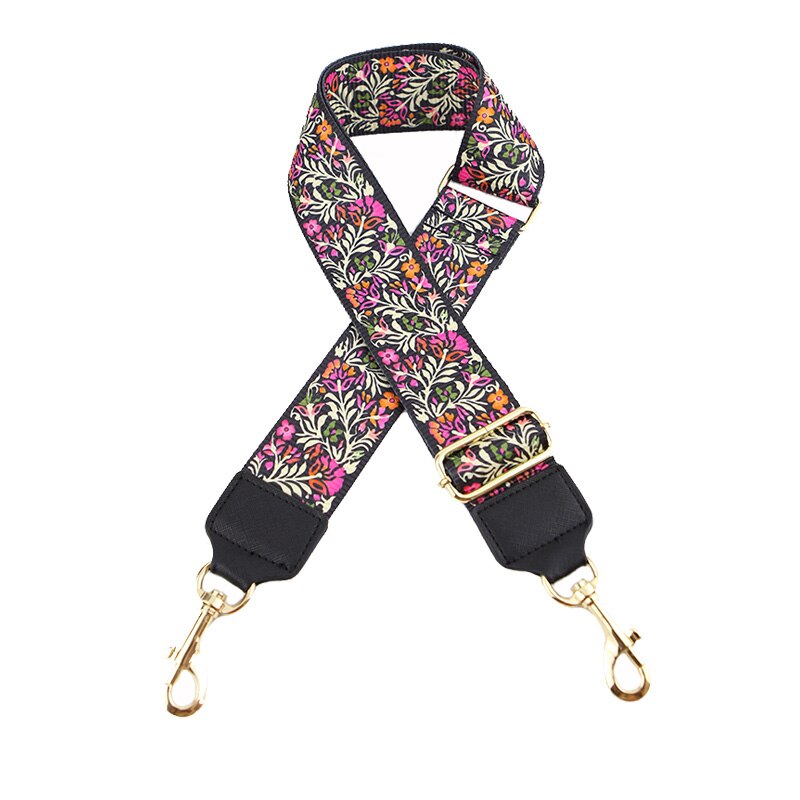 handtassen strap keten patroon gouden gesp canvas tas riem studs trendy bedrijf schouderbanden qn326