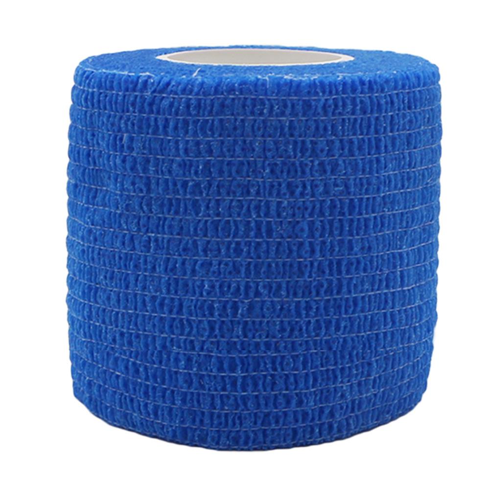 Fitness Team Sports Protection Elastic Bandage Color Nonwoven Fabric Self-Adhesive Elastic Bandage: Blue / S