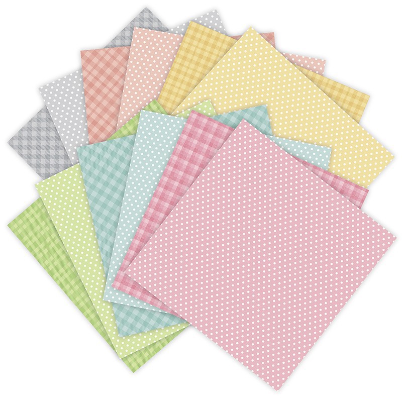 24 sheets 12"X12"Spring colors pink Pattern Scrapbooking paper pack handmade craft paper craft Background pad