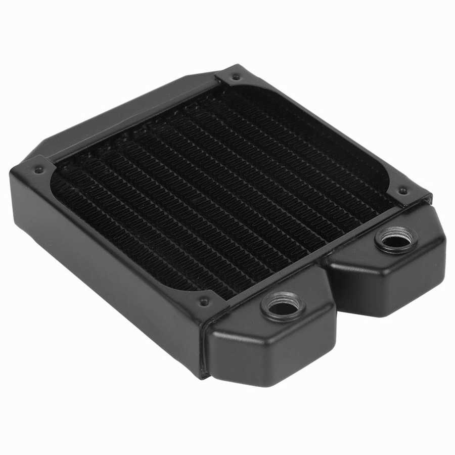 Aluminum 12 Flat Tube CPU Cooler Water Cooling Heat Exchanger Durable Computer Accessory