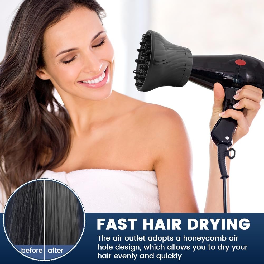 Barbershop Universeller verstellbarer Locken-Diffusor für Schlagtrockner mit drehbarem , lockiges Haar, große Windhaube, fest