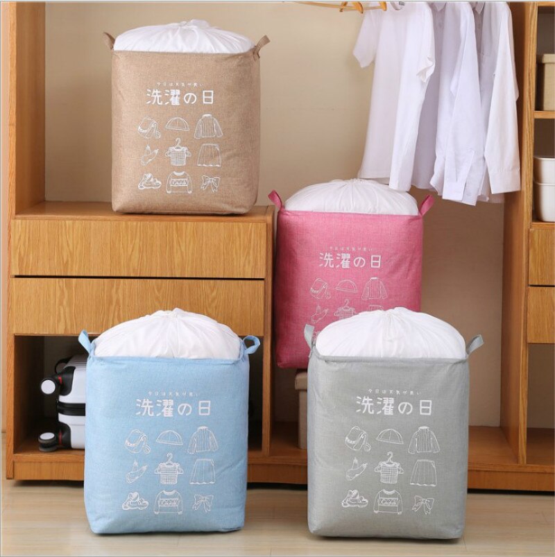 Folding Laundry Basket Round Storage Home Bin Bag Large Hamper Collapsible Clothes Toy Basket Bucket Organizer Large Capacity