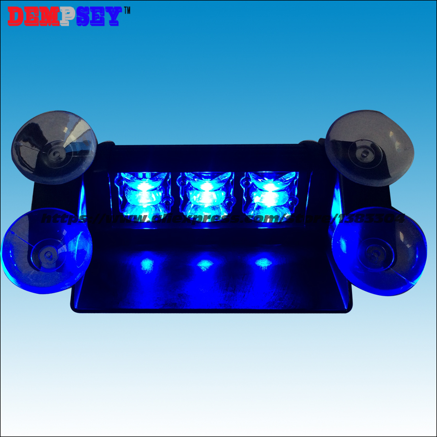 Sa -1 l 0-1 høy effekt 9w bil nødvarsel lysstang strobe delt montert dekk dashbord blinkende lys /10-30v nød strobe lys