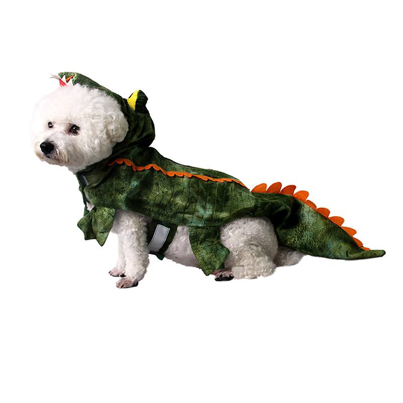 Hond Cosplay Kostuum Omgezet in Krokodil Rollenspel Hond Mantel Cool Pet Kleding