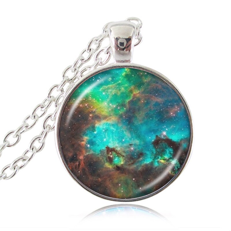 Thors Helm Nebula Ketting Galaxy Astronomie Hanger Zonnestelsel Sieraden Space Universe Ketting Melkweg Sieraden HZ1: G