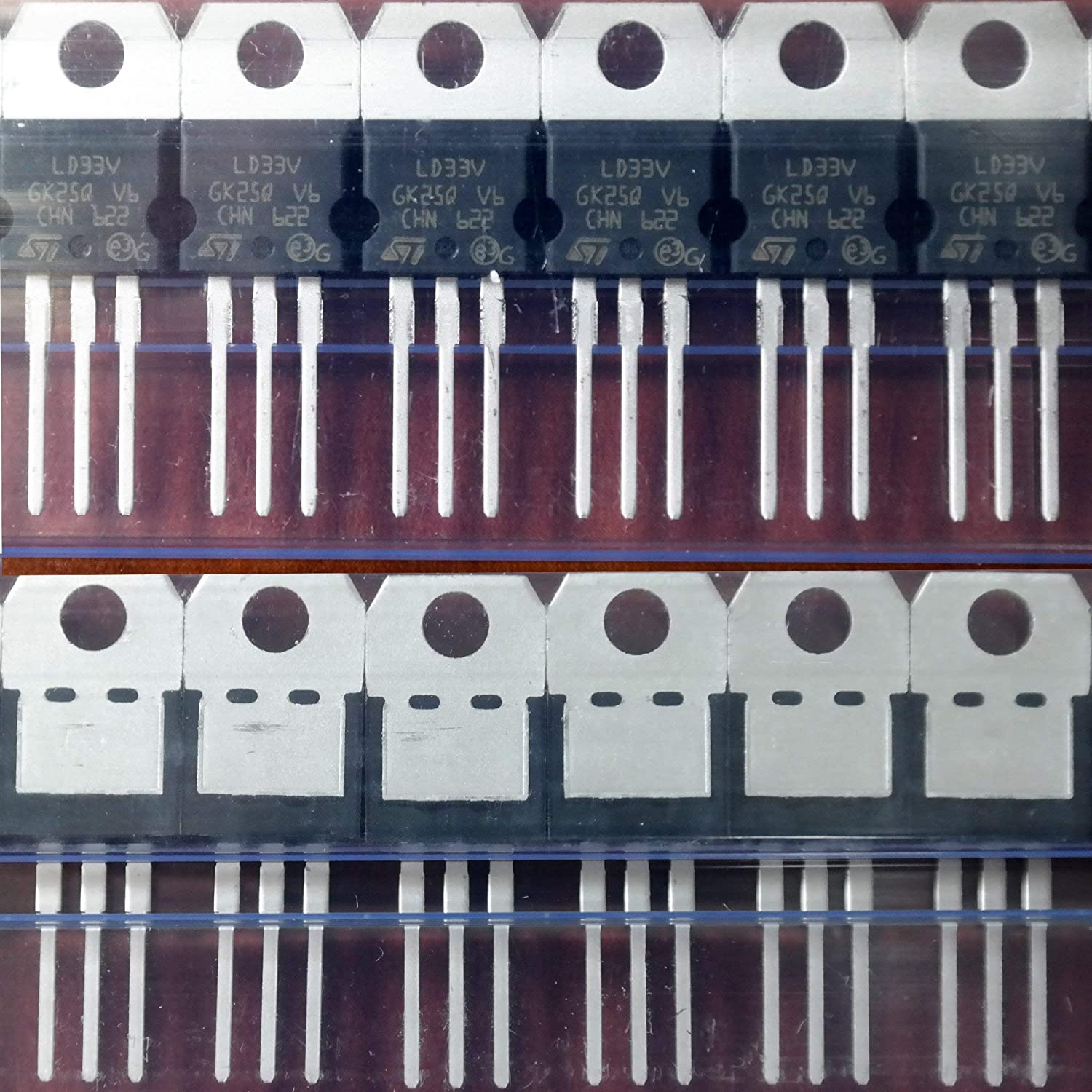 10 Uds LD1117V33 LD111 LD33V regulador lineal de tensión 950mA 3,3 V a-220 3-Pin