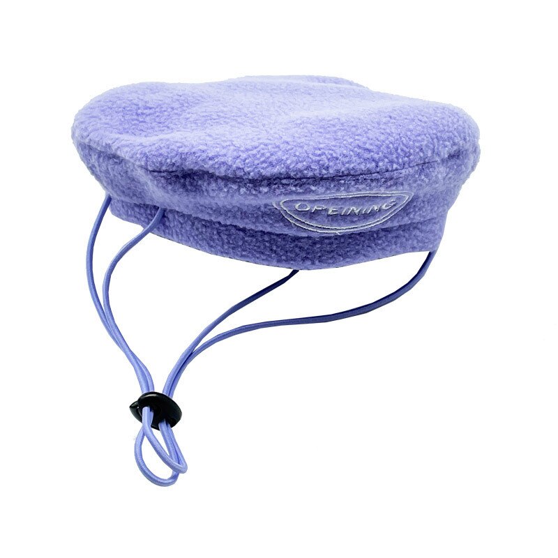 Béret pour chien, joli chapeau pour petit chien, accessoire de décoration, mignon, Schnauzer, pour chiot,: Light Purple