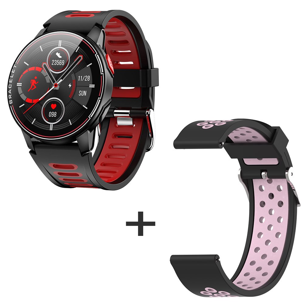 neue L6 Smart Uhr IP68 Wasserdichte Sport Männer Frauen Bluetooth Smartwatch Fitness Tracker Heart Rate Monitor Für Android IOS: R3