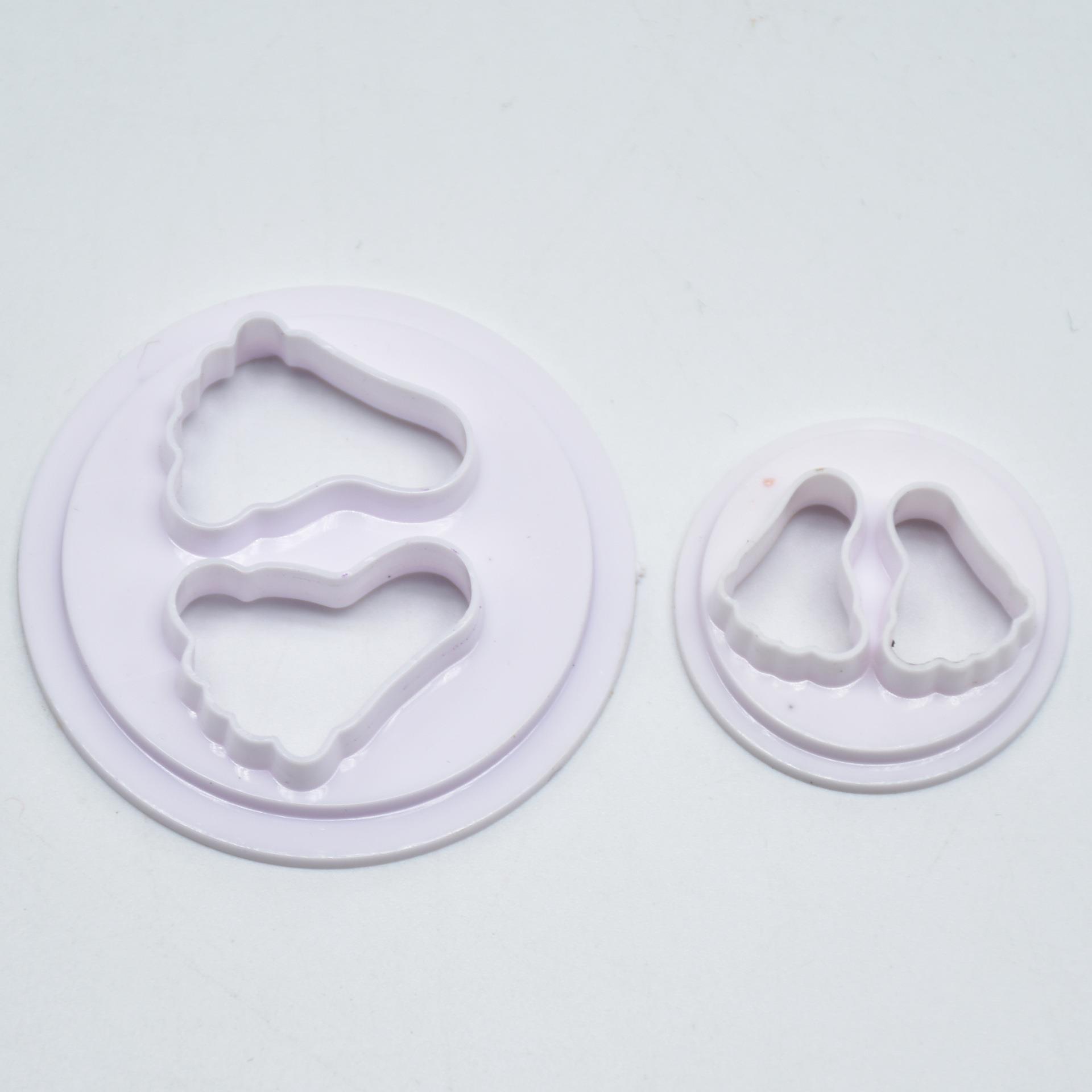 2 stuks/set cakevorm fondant uitsteker bakvorm bakvorm babyvoetjes