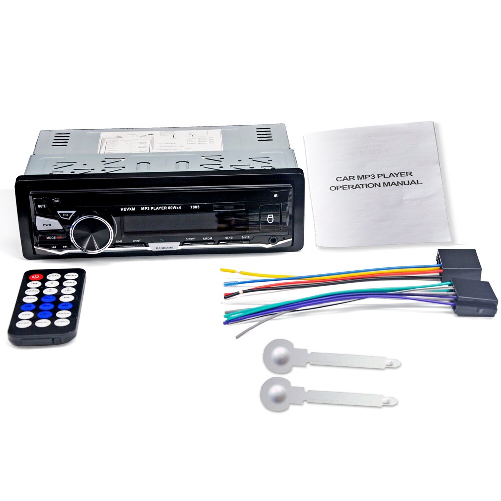 Bluetooth Autoradio Autoradio Radio Fm Aux Ingang Ontvanger Sd Usb 12V In-Dash 1 Din MP3 Multimedia speler