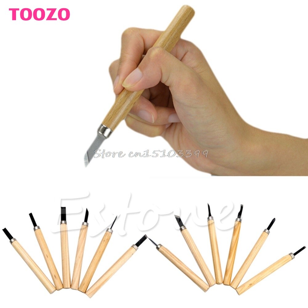 12Pcs Wood Carving Hand Chisel Knife Tool Set Wood... – Grandado