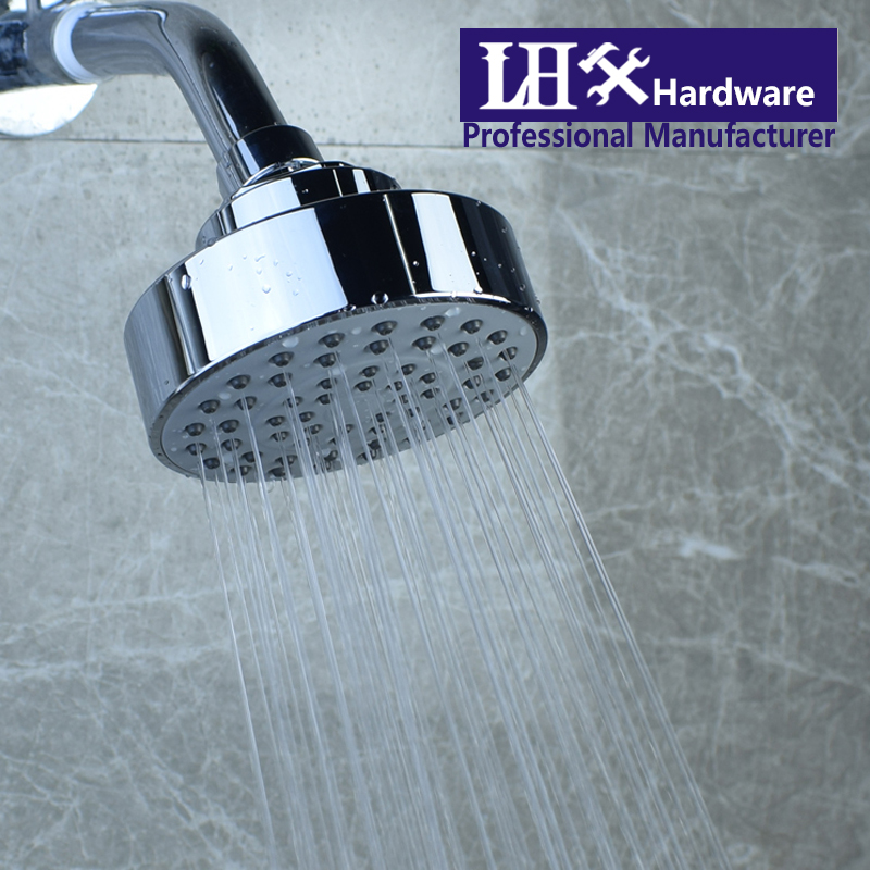 Hotel Bathroom Showerhead ABS Plastic Top Spray Single Rain Shower Head Round Chrome Finish Showerhead LHX XY102 F