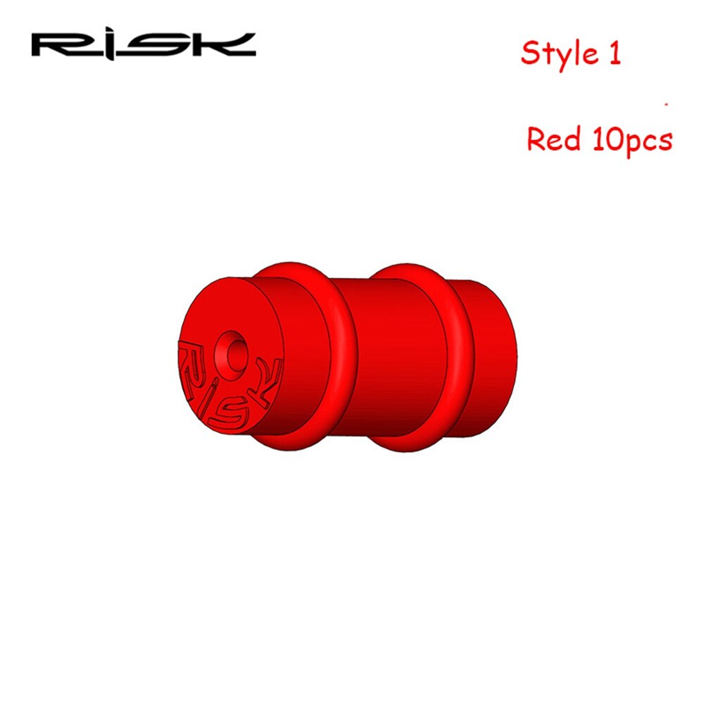 10 Pcs Silica Fiets Kabel Protector Behuizing Plug Mtb Racefiets Brake Shifter Cable Nachtlampje Protector Ring Ultralight: style 1-Red