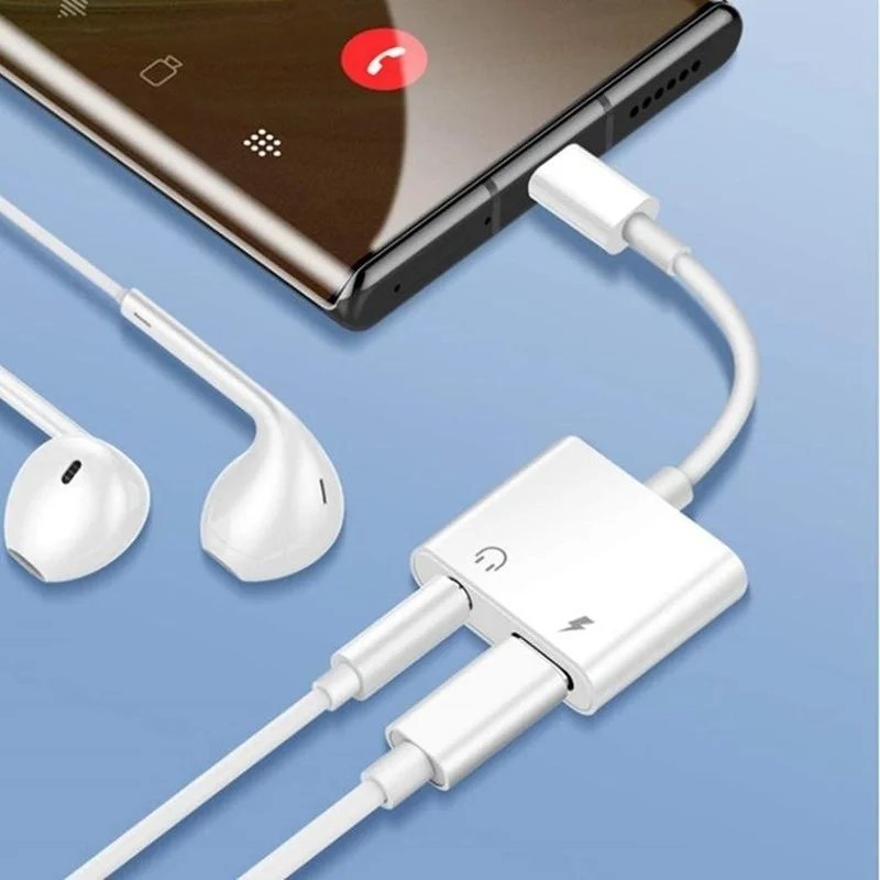 Type-C Digital Adapter DAC Decoding To 3.5mm Adapter Cable USB Shield Call Type C Adapter 2 In 1 Suitable for Huawei/Xiaomi