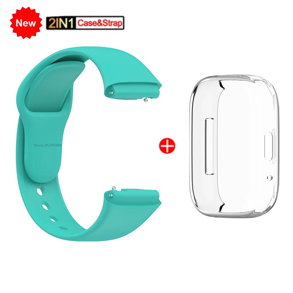 Silicone WatchBand Strap TPU Case Cover for Xiaomi Redmi Watch 3 Active Watch Strap Bracelet for Redmi Watch 3 sports Strap: XS / Dark Blue Black