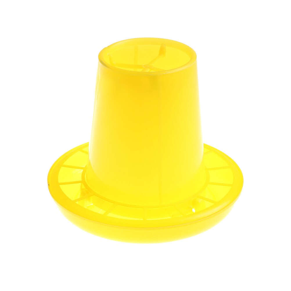 Container Feed Yellow Chicken Feeding Bucket 1KG Chicken Feeder Food Food Tool Farm Animal: Default Title
